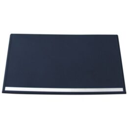 Placa protectie metal neagra cu banda de inox 50x80x0,6cm captusita cu pasla